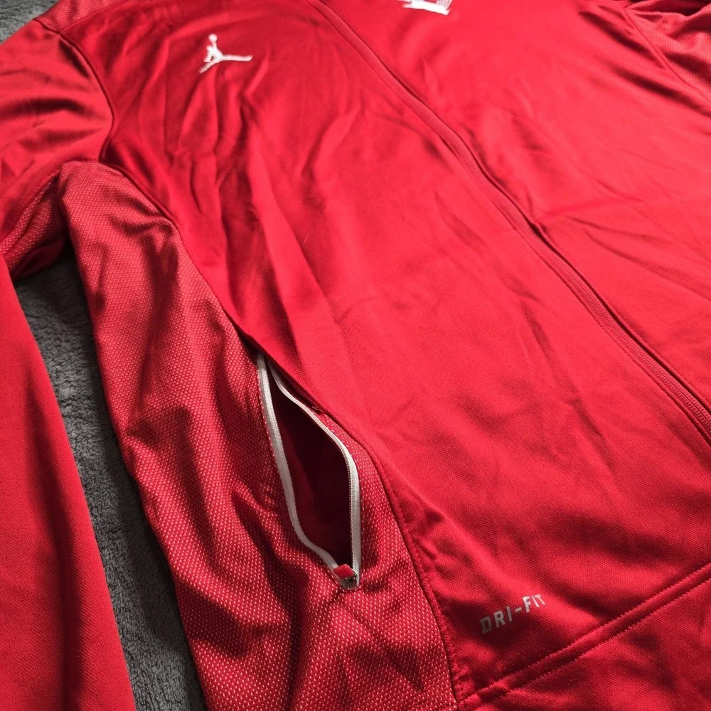 Nike Jordan Flight One Team Track Jacket Mens 3XL Red Dri-Fit Rutgers 696736-657